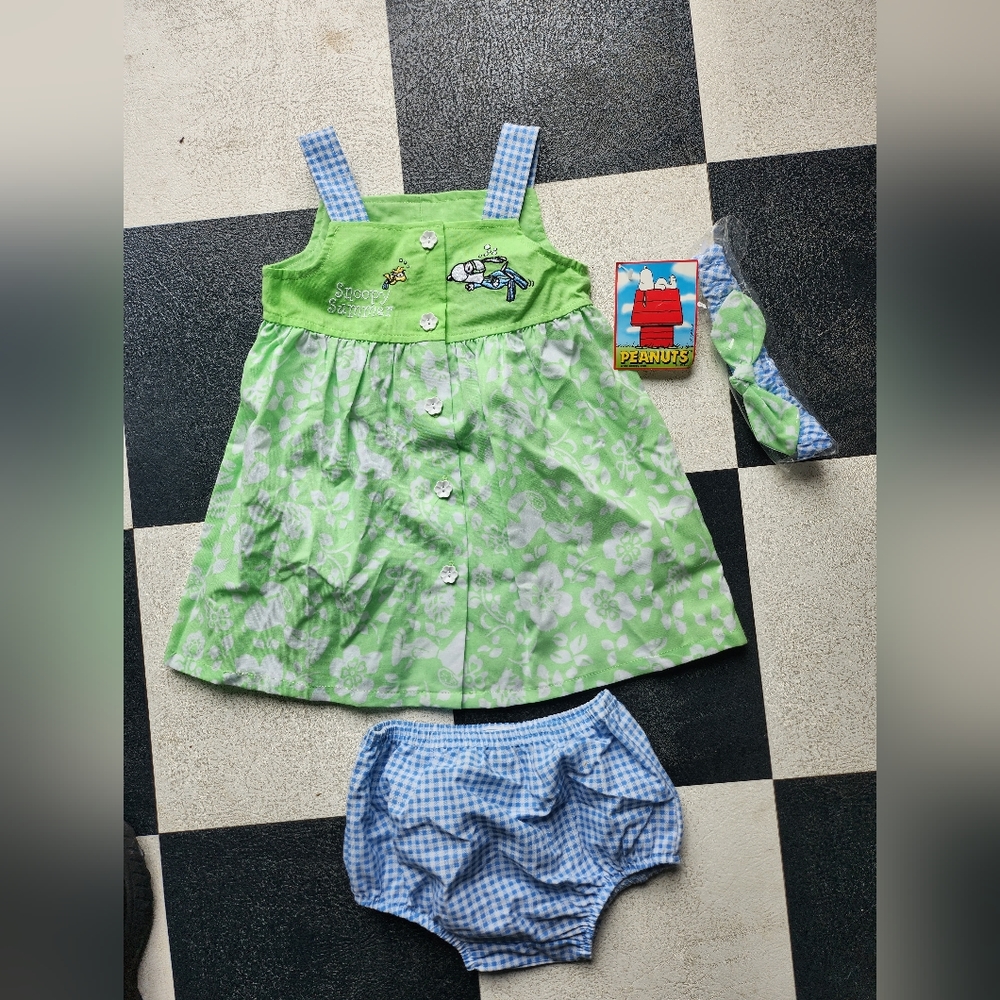 Peanuts Snoopy Sunmer toddler dress Size 2T NWT